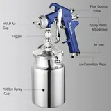 4001 Siphon Feed HVLP Spray Gun, 1000cc Cup, photo 2