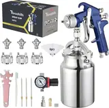 4001 Siphon Feed HVLP Spray Gun, 1000cc Cup, photo 1