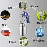 4001 Siphon Feed HVLP Spray Gun, 1000cc Cup, photo 6