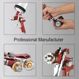 H827 Gravity Feed HVLP Spray Gun, 600cc Cup, photo 3